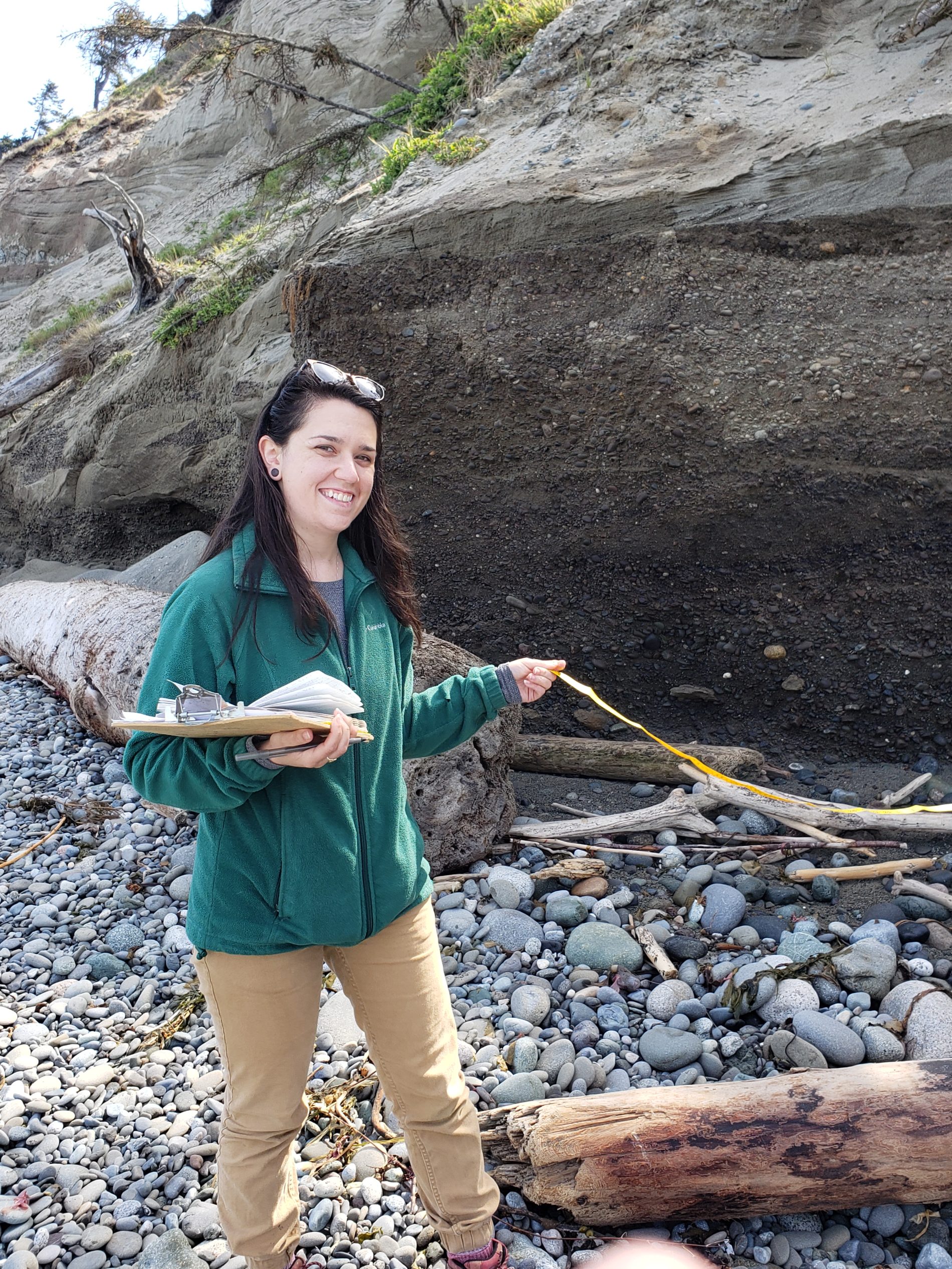 Close up of Katelyn Card in the field.
