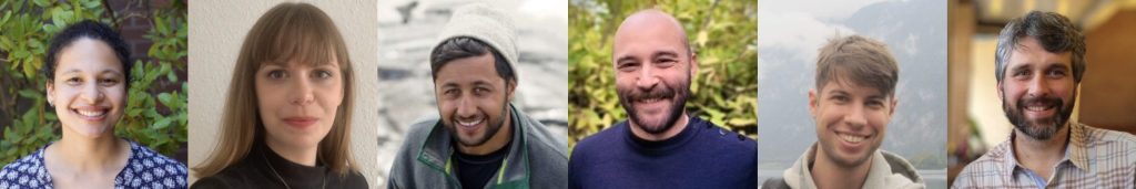 Image of headshots of six new faculty members.