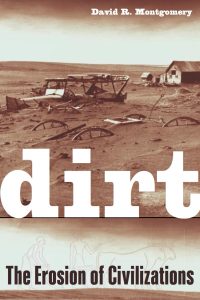 Cover of the book "dirt" by David Montgomery.