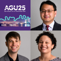 Headshots of Fang-Zhen Teng, Joshua Krissansen-Totton, and Michelle Muth.