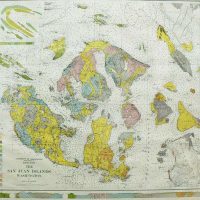Geologic map of the San Juan Islands.